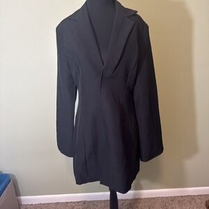 Maniere de Voir Blazer Dress‎ Black Mini Classic Preppy Women US Size 6